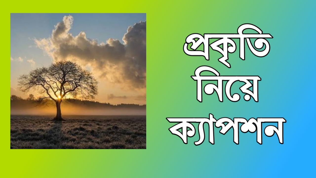 সেরা : প্রকৃতি নিয়ে ক্যাপশন