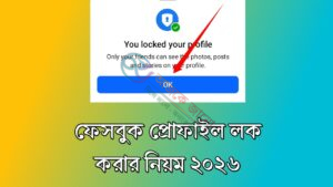ফেসবুক প্রোফাইল লক করার নিয়ম: Step by step