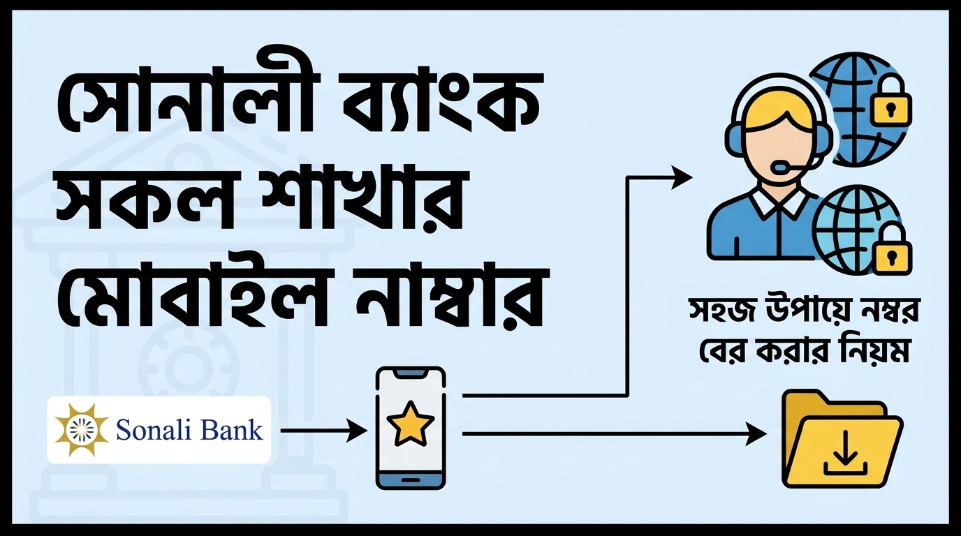 সোনালী ব্যাংকের: সকল শাখার মোবাইল নাম্বার | বের করুন সহজে